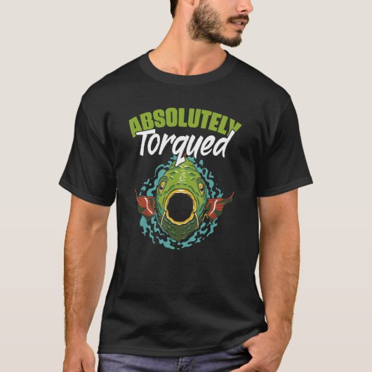 Absolut verdrehter Fischangler T-Shirt (Vorderseite)