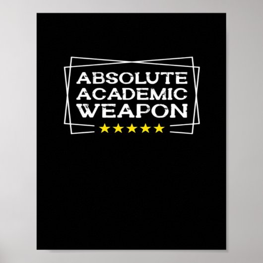 Absolute akademische Waffe Klassische Pille Poster (Vorne)