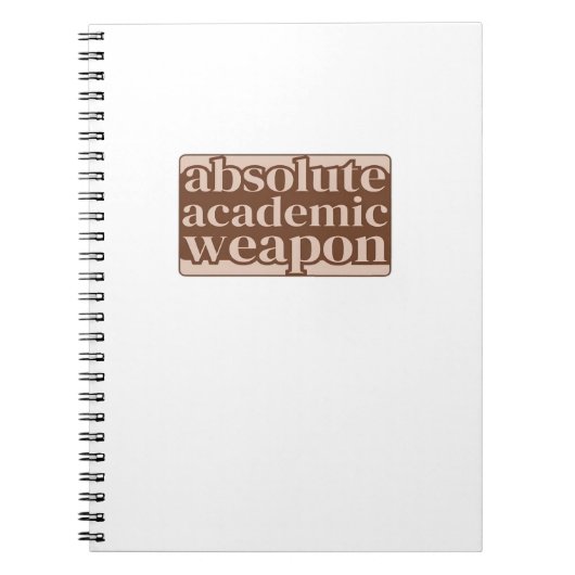 Absolute akademische Waffe Notizblock (Vorderseite)