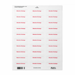 Absolute Garbage Labels