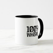 Absolute Holiday Truth: 100% Whiskey Statement Tasse (VorderseiteRechts)