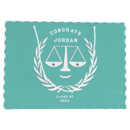 Absolute Jurastudentin Große Geschenktüte (Rückseite)