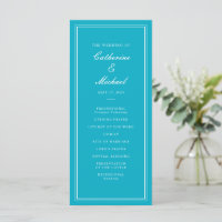 Absolute klassische Script Bright Aqua Wedding