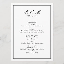 Absolute klassische Script Schwarz und Weiß Hochze Programm