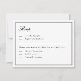 Absolute klassische Script-Schwarz-Weiß-UAWG Einladung