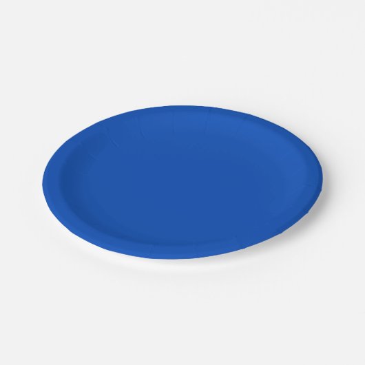 Absolute Null (feste Farbe) Pappteller (Schrägansicht)