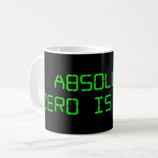 Absolute Null Kaffeetasse (Vorderseite Links)