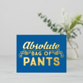 Absolute Pflanzentasche Folie Einladungspostkarte (Stehend vorne)