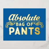 Absolute Pflanzentasche Folie Einladungspostkarte (Vorderseite)