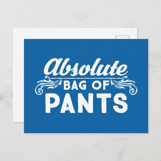 Absolute Pflanzentasche Postkarte (Vorne/Hinten)