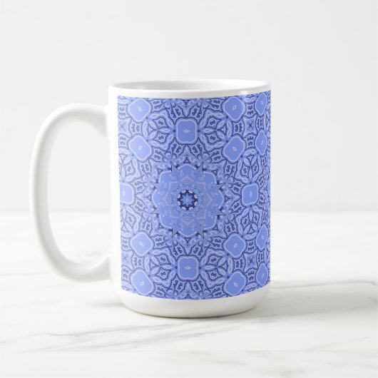 Absolutely Gorgeous Liquid Art Mandala Pattern Kaffeetasse (Links)