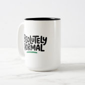 Absolutely Normal Zweifarbige Tasse (Vorderseite Links)