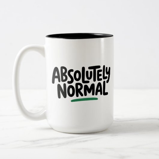 Absolutely Normal Zweifarbige Tasse (Links)