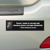 Absoluter Power korrumpiert Autoaufkleber (Auf Auto)