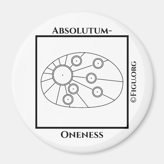 Absolutum-Eins-Symbol Magnet (Vorne)