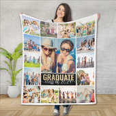 Absolvent 15 FotoCollage Fleecedecke