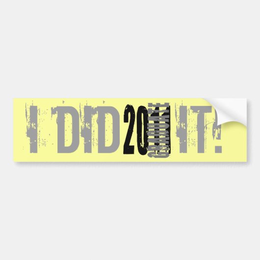 ABSOLVENT 2011 AUTOAUFKLEBER (Vorne)