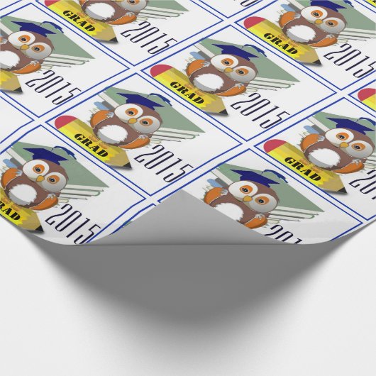 Absolvent 2015 geschenkpapier (Ecke)