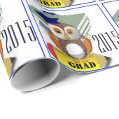 Absolvent 2015 geschenkpapier (Rolleneckpunkt)