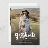Absolvent 2025 Niedlich Foto Abschluss Ankündigung (Vorne/Hinten)