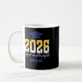 Absolvent 2026 Abschlussmütze Diplom Kaffeetasse (Links)