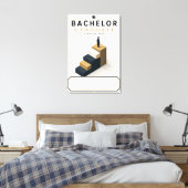 Absolvent 2026 Individueller Name Leinwand (Insitu (Schlafzimmer))