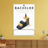 Absolvent 2026 Individueller Name Leinwand (Insitu (Wohnzimmer))