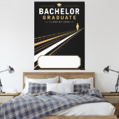 Absolvent 2026 Individueller Name Leinwand (Insitu (Schlafzimmer))
