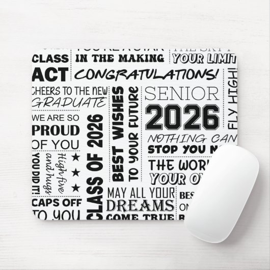 Absolvent 2026 mousepad (Mit Mouse)