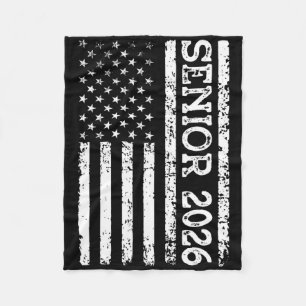 Absolvent 2026 Patriotischer Amerikanischer USA-Fl Fleecedecke
