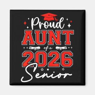 Absolvent 2026 stolz Tante eines Absolventen 2026 Magnet