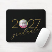 Absolvent 2027 Bilderrahmen auf Schwarz Mousepad (Mit Mouse)