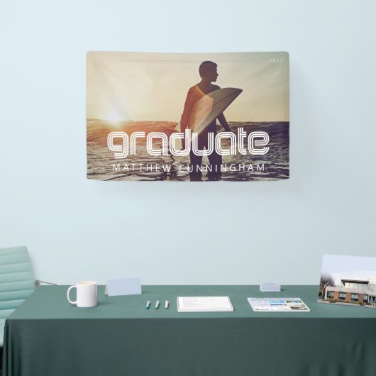 Absolvent 20XX Retro Cool einfaches Jahr Banner (Messe)