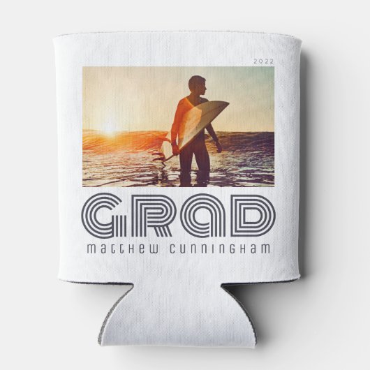 Absolvent 20XX Retro Cool einfaches Jahr Dosenkühler (Rückseite)