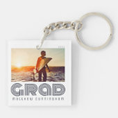 Absolvent 20XX Retro Cool einfaches Jahr Schlüsselanhänger (Rückseite)