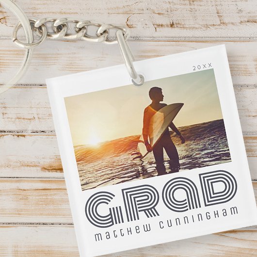 Absolvent 20XX Retro Cool einfaches Jahr Schlüsselanhänger