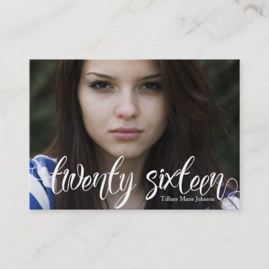 Absolvent 266 Bleibe in Touch Personal Card Telefonnummerkarte (Vorderseite)