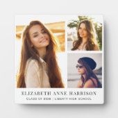 Absolvent 3 FotoCollage Fotoplatte (Vorderseite)