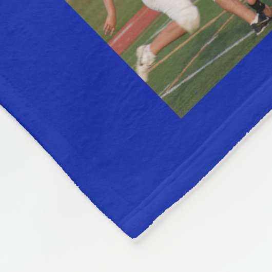 Absolvent 44 FotoCollage | Name und Schule Fleecedecke (Ecke)