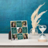 Absolvent 5 FotoCollage Emerald Green Abschluss Fotoplatte (InSitu)