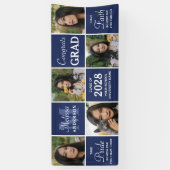 Absolvent 5 FotoCollage Personalisierter Abschluss Banner (Vertikal)