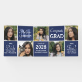 Absolvent 5 FotoCollage Personalisierter Abschluss Banner (Horizontal)