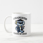 Absolvent Abschlussklasse 2025 lustiger Koala Kaffeetasse (Links)