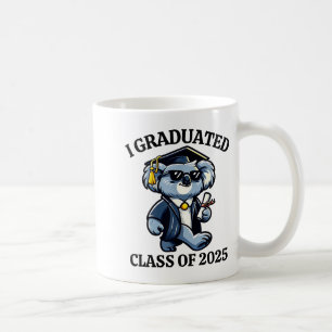 Absolvent Abschlussklasse 2025 lustiger Koala Kaffeetasse