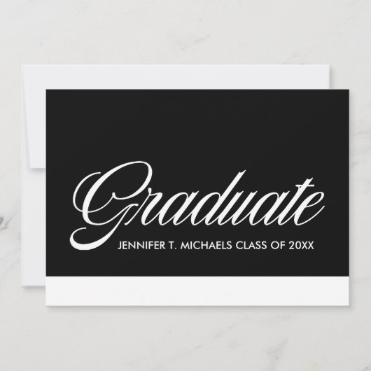 Absolvent Ankündigung (Vorderseite)