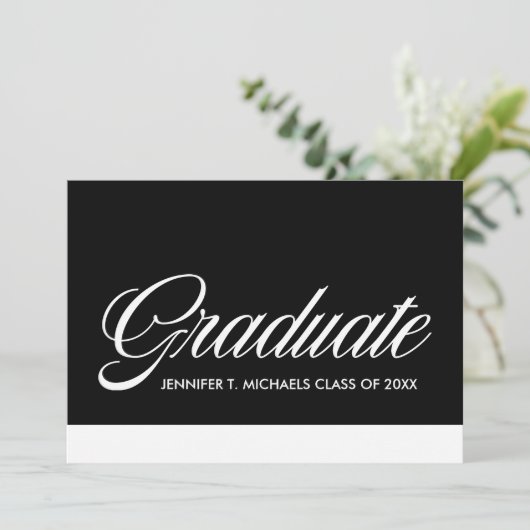 Absolvent Ankündigung (Stehend Vorderseite)