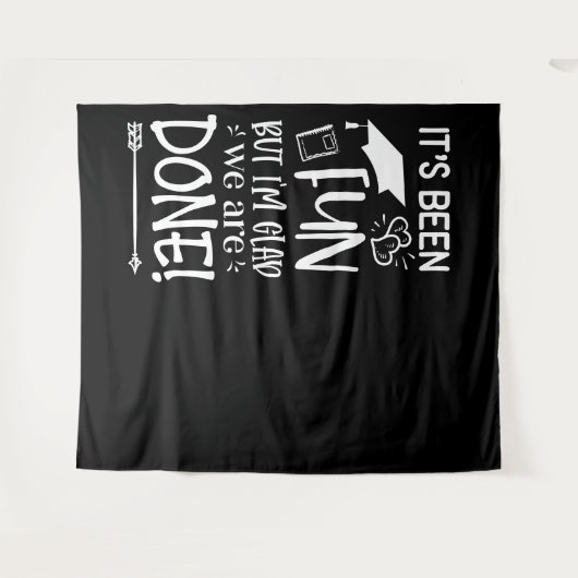 Absolvent | Been Glad's Done Background Wandteppich (Vorderseite (Horizontal))