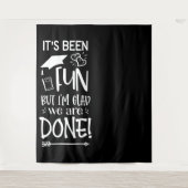 Absolvent | Been Glad's Done Background Wandteppich (Vorderseite)