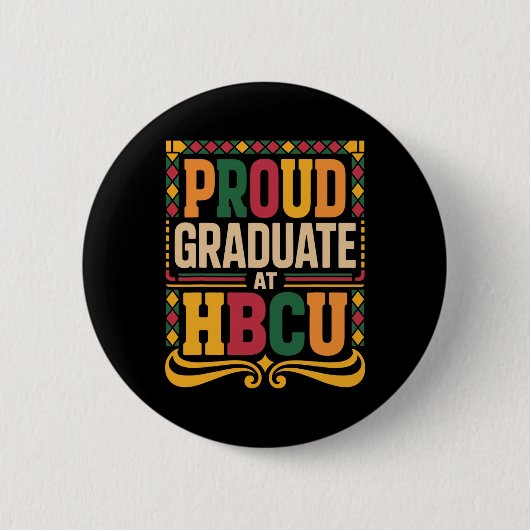 Absolvent Bei Hbcu Juneteenth Schule Historisch Hb Button (Vorderseite)