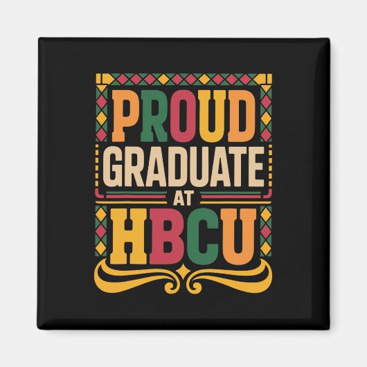 Absolvent Bei Hbcu Juneteenth Schule Historischer Magnet (Vorne)